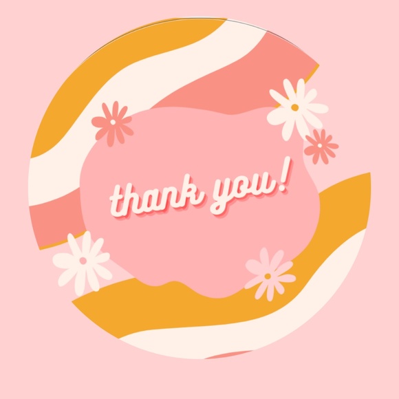 NEW Thank You Stickers Pink Fusion - Picture 2 of 2